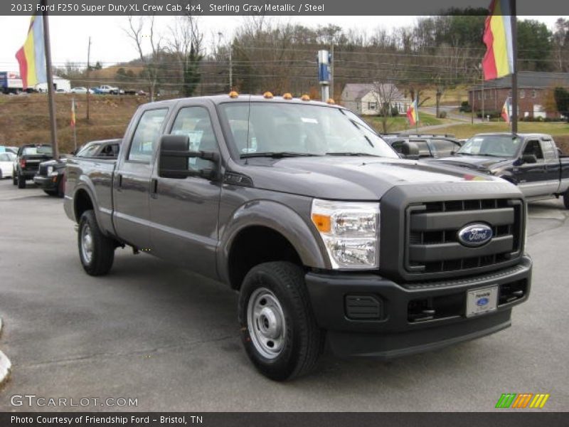 Sterling Gray Metallic / Steel 2013 Ford F250 Super Duty XL Crew Cab 4x4