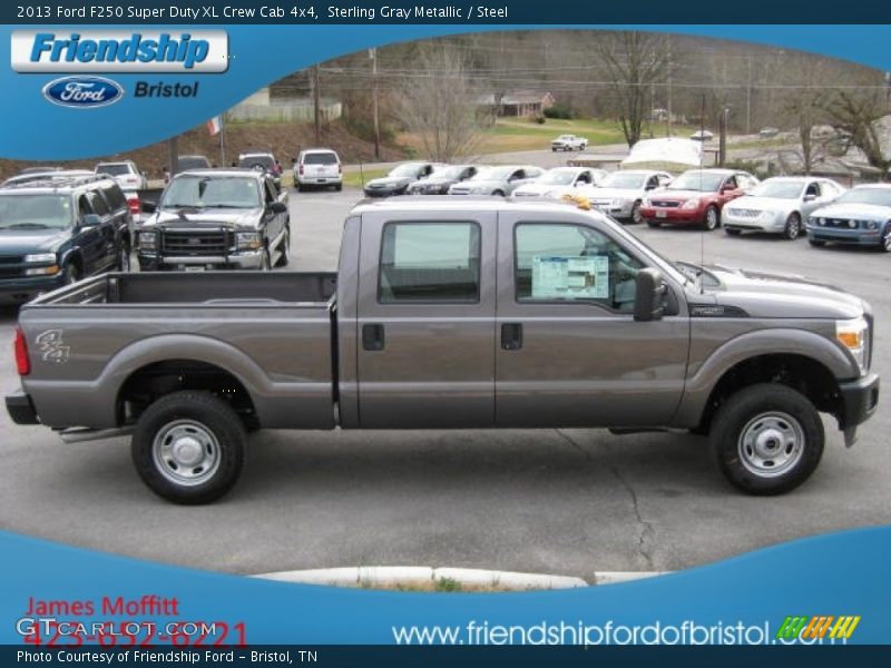 Sterling Gray Metallic / Steel 2013 Ford F250 Super Duty XL Crew Cab 4x4