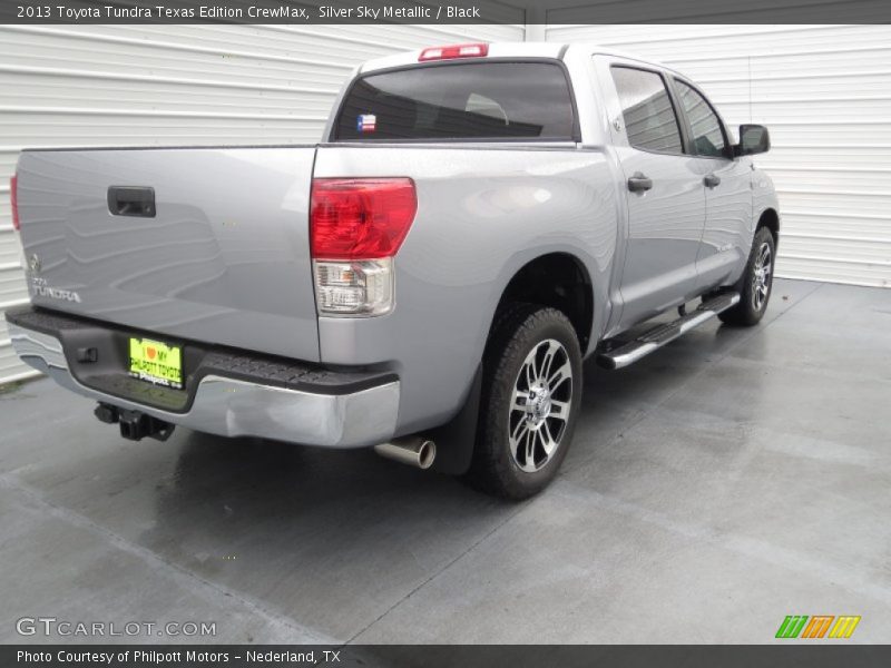 Silver Sky Metallic / Black 2013 Toyota Tundra Texas Edition CrewMax