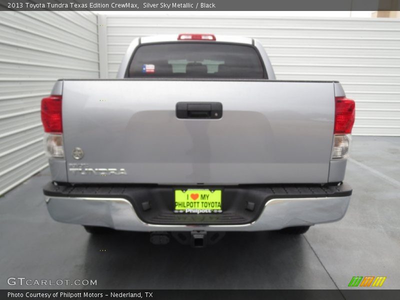 Silver Sky Metallic / Black 2013 Toyota Tundra Texas Edition CrewMax