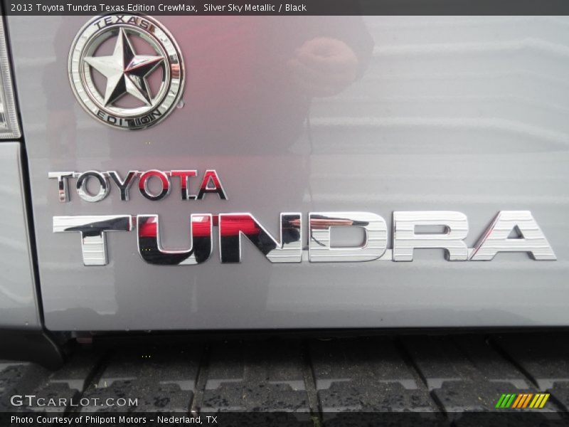 Silver Sky Metallic / Black 2013 Toyota Tundra Texas Edition CrewMax