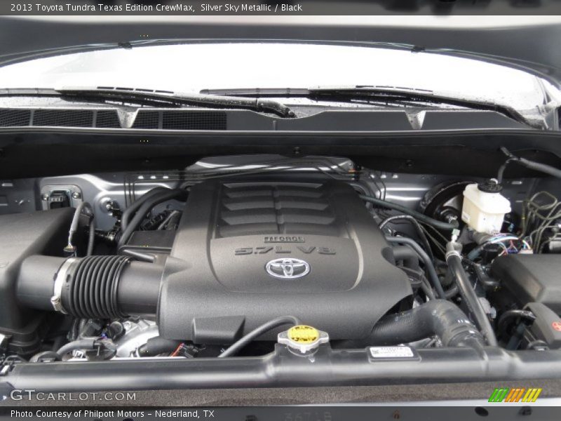 Silver Sky Metallic / Black 2013 Toyota Tundra Texas Edition CrewMax