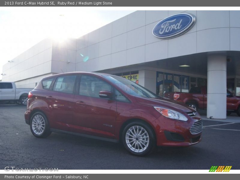 Ruby Red / Medium Light Stone 2013 Ford C-Max Hybrid SE