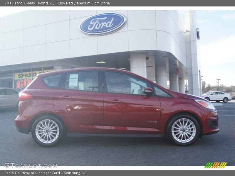 Ruby Red / Medium Light Stone 2013 Ford C-Max Hybrid SE