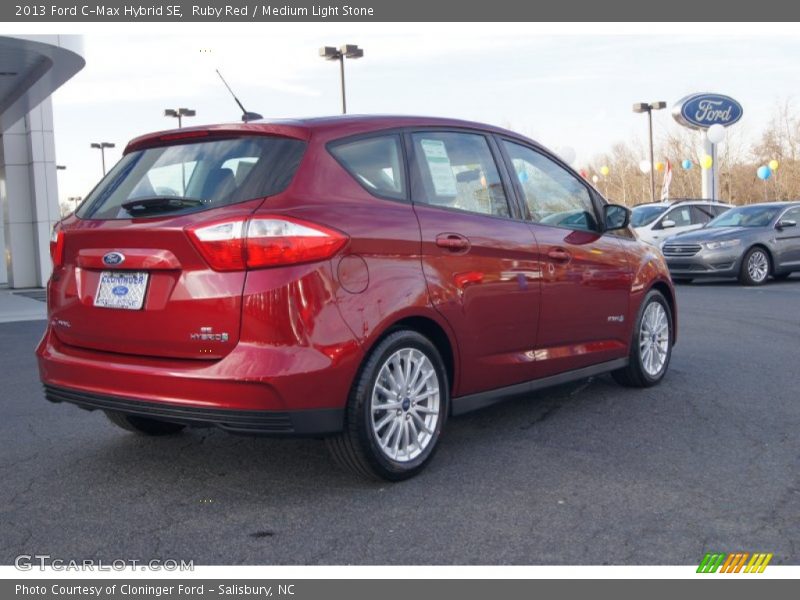 Ruby Red / Medium Light Stone 2013 Ford C-Max Hybrid SE