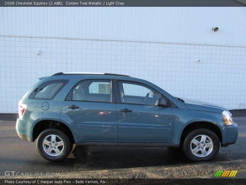 Golden Teal Metallic / Light Gray 2008 Chevrolet Equinox LS AWD