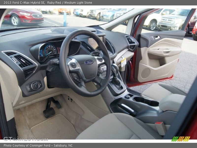 Ruby Red / Medium Light Stone 2013 Ford C-Max Hybrid SE