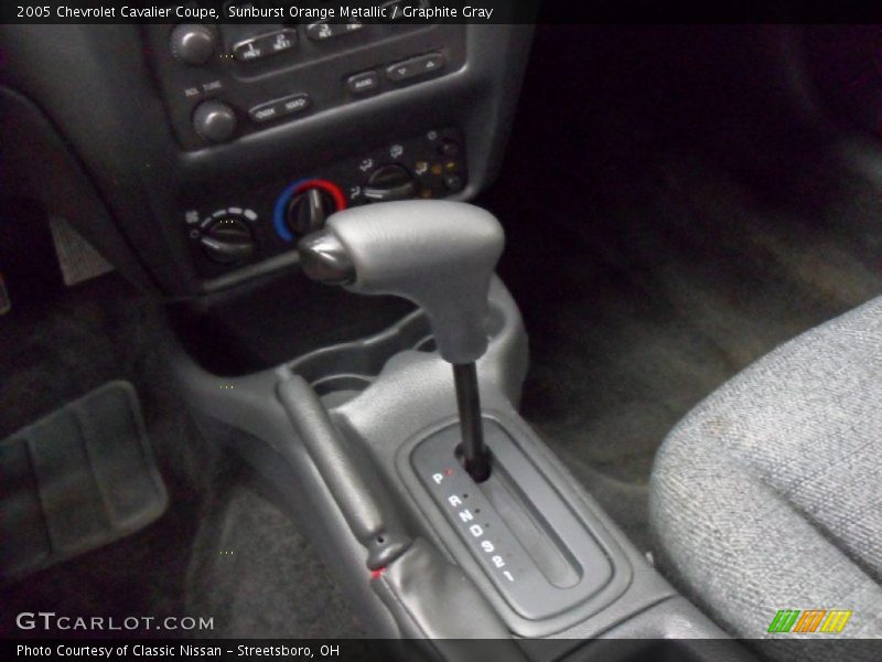 Sunburst Orange Metallic / Graphite Gray 2005 Chevrolet Cavalier Coupe