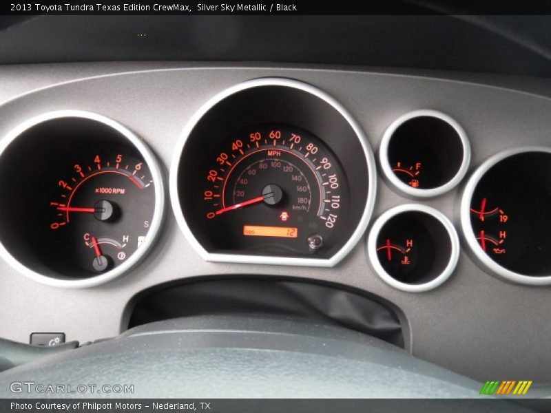 Silver Sky Metallic / Black 2013 Toyota Tundra Texas Edition CrewMax