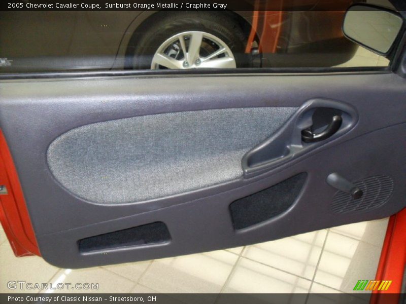 Sunburst Orange Metallic / Graphite Gray 2005 Chevrolet Cavalier Coupe