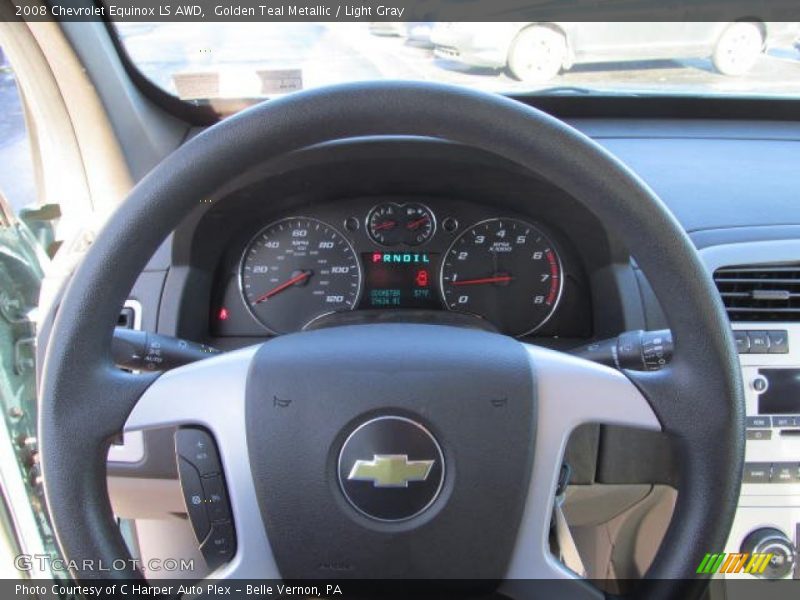 Golden Teal Metallic / Light Gray 2008 Chevrolet Equinox LS AWD
