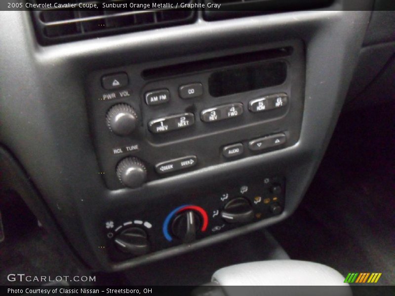 Controls of 2005 Cavalier Coupe
