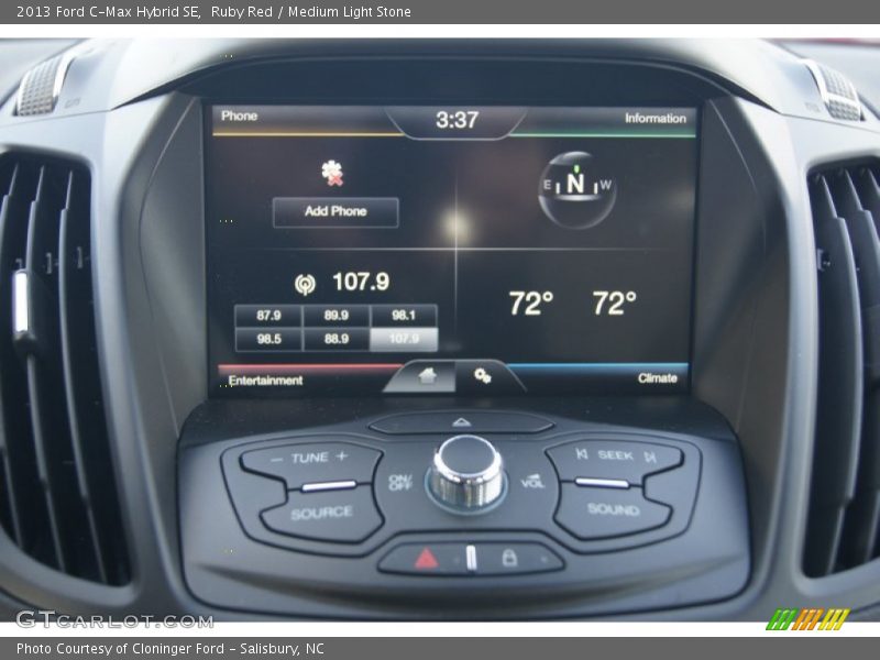 Controls of 2013 C-Max Hybrid SE