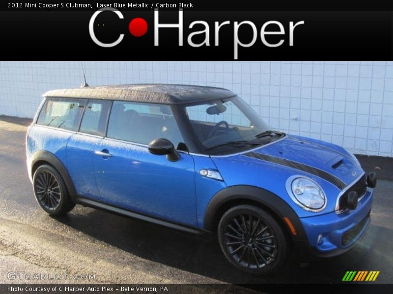 Laser Blue Metallic / Carbon Black 2012 Mini Cooper S Clubman
