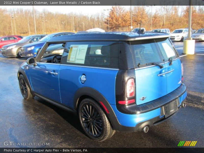 Laser Blue Metallic / Carbon Black 2012 Mini Cooper S Clubman