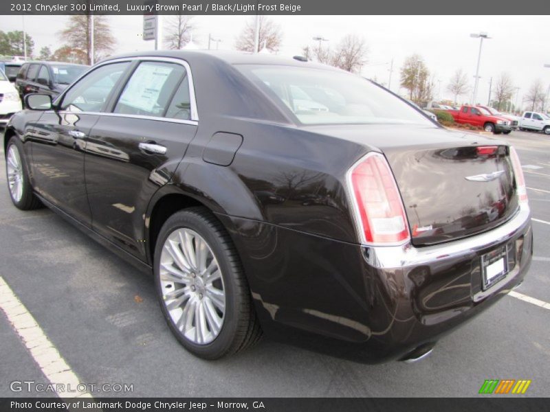 Luxury Brown Pearl / Black/Light Frost Beige 2012 Chrysler 300 Limited