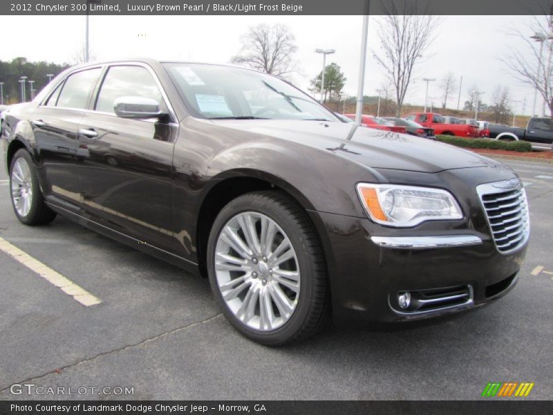 Luxury Brown Pearl / Black/Light Frost Beige 2012 Chrysler 300 Limited