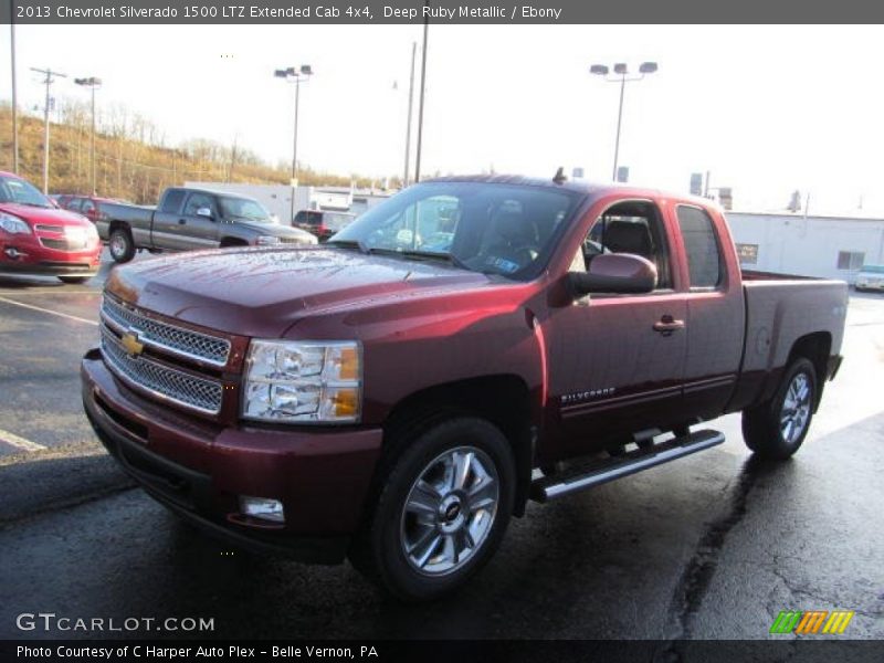 Deep Ruby Metallic / Ebony 2013 Chevrolet Silverado 1500 LTZ Extended Cab 4x4