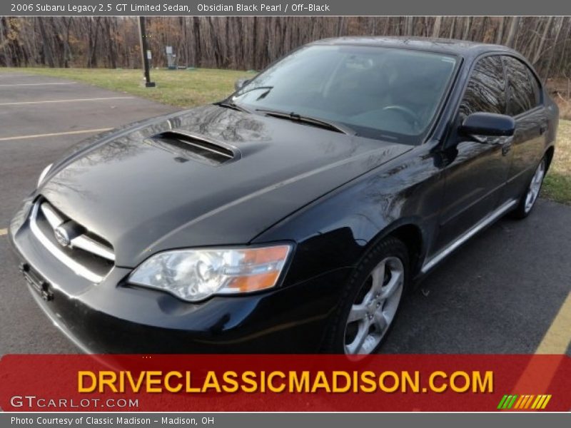 Obsidian Black Pearl / Off-Black 2006 Subaru Legacy 2.5 GT Limited Sedan