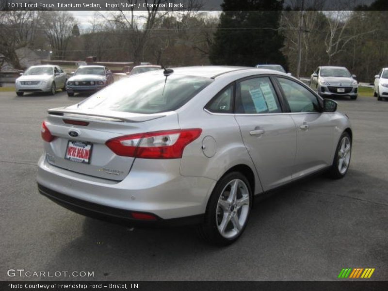 Ingot Silver / Charcoal Black 2013 Ford Focus Titanium Sedan