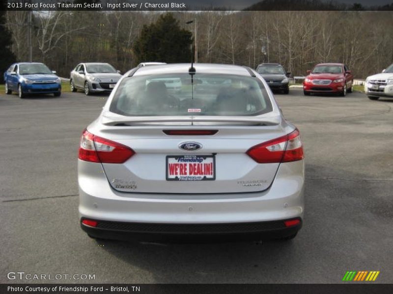 Ingot Silver / Charcoal Black 2013 Ford Focus Titanium Sedan