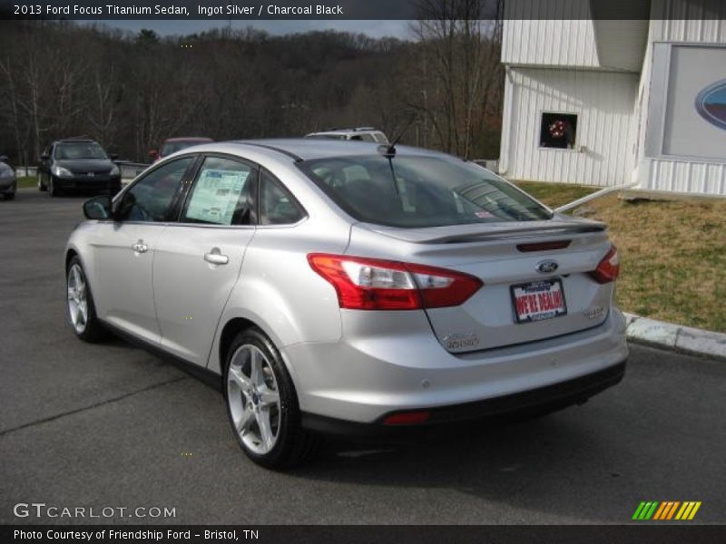 Ingot Silver / Charcoal Black 2013 Ford Focus Titanium Sedan