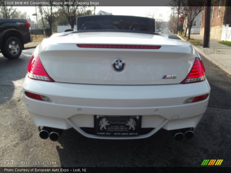 Alpine White / Sepang Beige 2008 BMW M6 Convertible