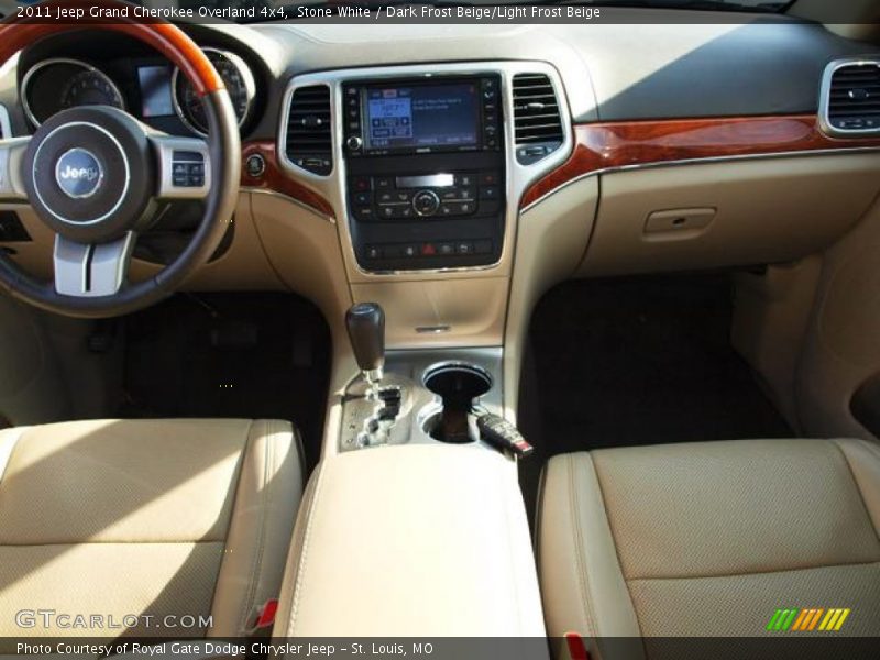 Stone White / Dark Frost Beige/Light Frost Beige 2011 Jeep Grand Cherokee Overland 4x4