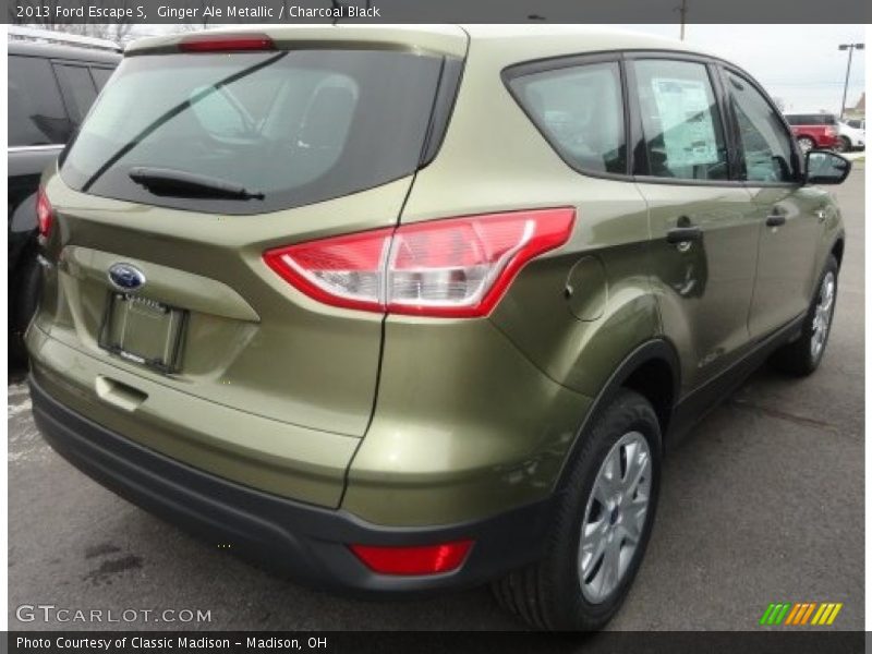 Ginger Ale Metallic / Charcoal Black 2013 Ford Escape S