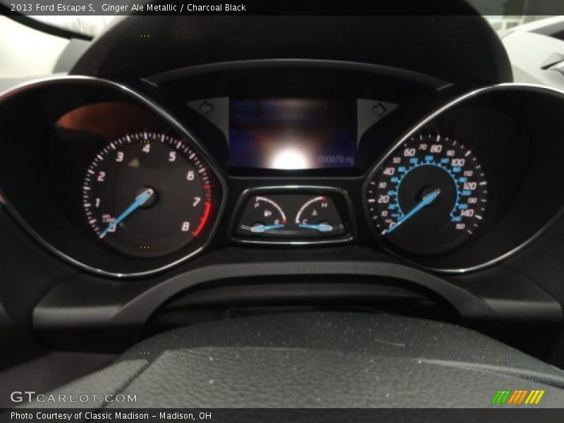 Ginger Ale Metallic / Charcoal Black 2013 Ford Escape S