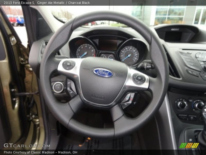 Ginger Ale Metallic / Charcoal Black 2013 Ford Escape S