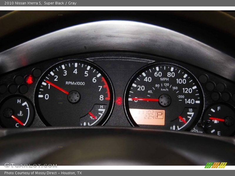 Super Black / Gray 2010 Nissan Xterra S