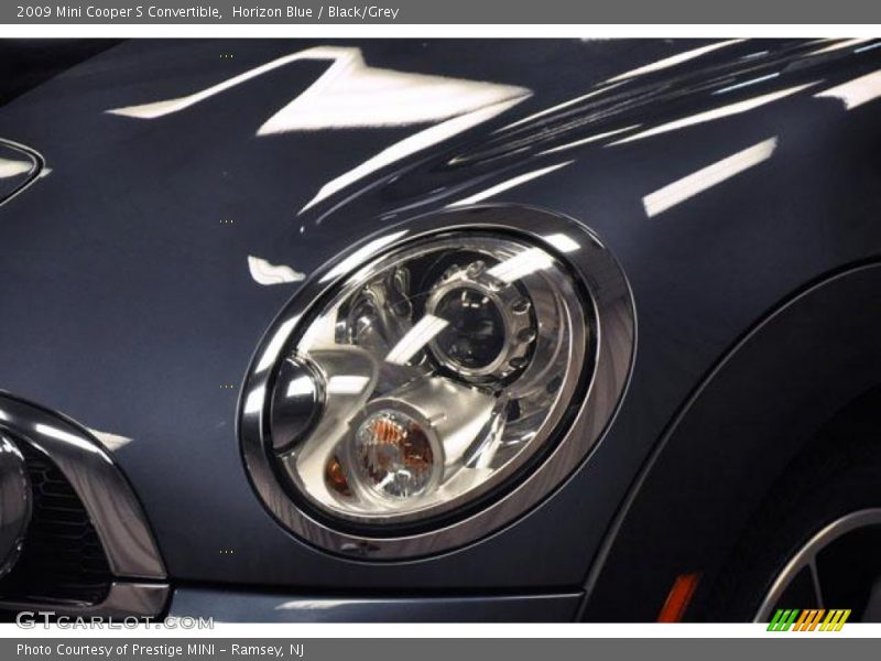 Horizon Blue / Black/Grey 2009 Mini Cooper S Convertible