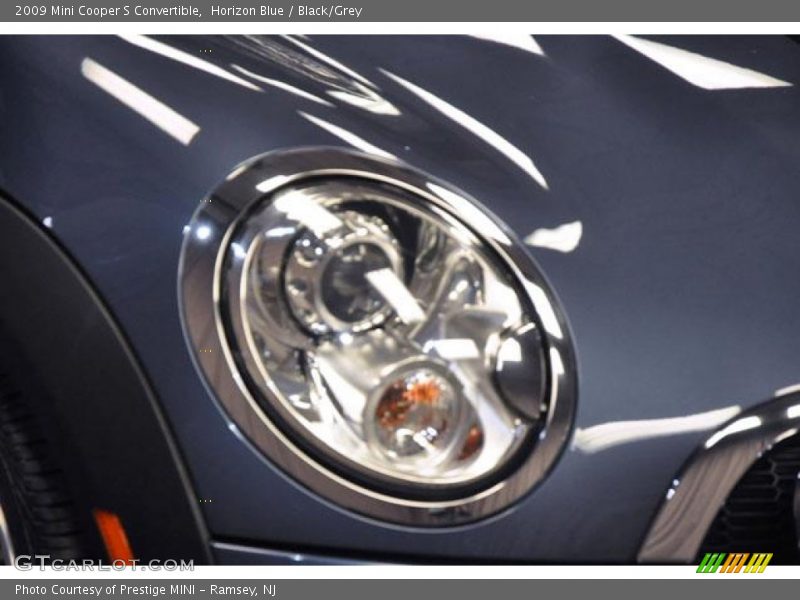 Horizon Blue / Black/Grey 2009 Mini Cooper S Convertible