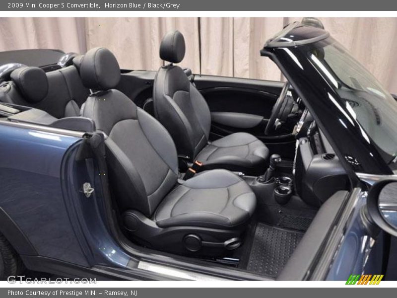 Horizon Blue / Black/Grey 2009 Mini Cooper S Convertible