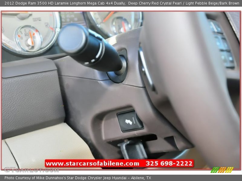 Deep Cherry Red Crystal Pearl / Light Pebble Beige/Bark Brown 2012 Dodge Ram 3500 HD Laramie Longhorn Mega Cab 4x4 Dually