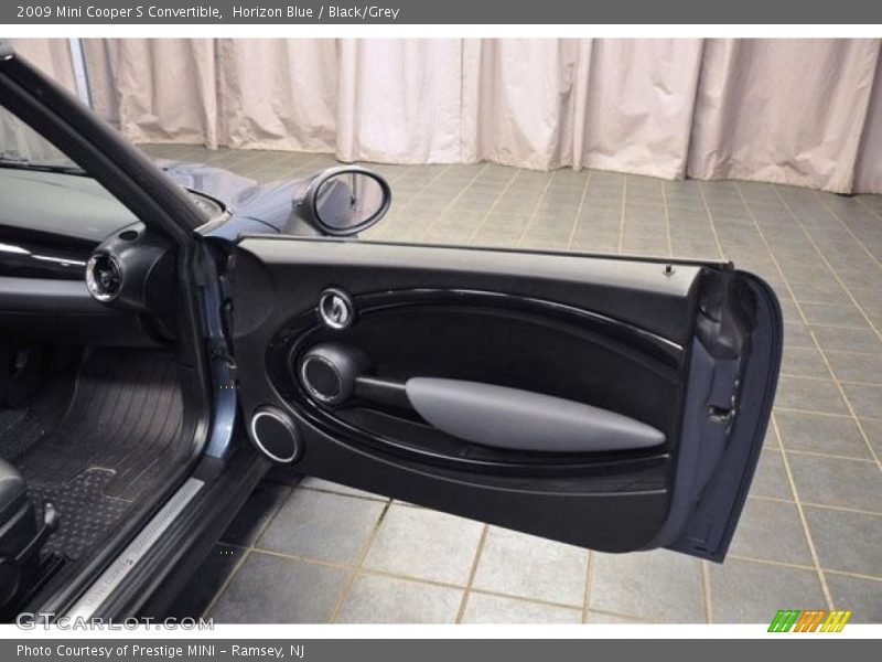 Horizon Blue / Black/Grey 2009 Mini Cooper S Convertible