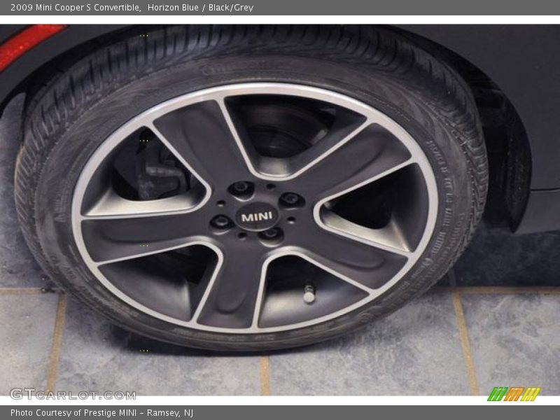 Horizon Blue / Black/Grey 2009 Mini Cooper S Convertible