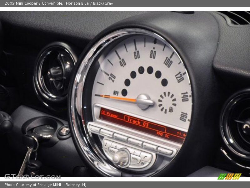Horizon Blue / Black/Grey 2009 Mini Cooper S Convertible