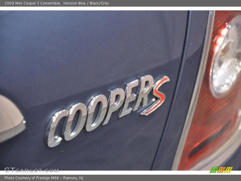 Horizon Blue / Black/Grey 2009 Mini Cooper S Convertible