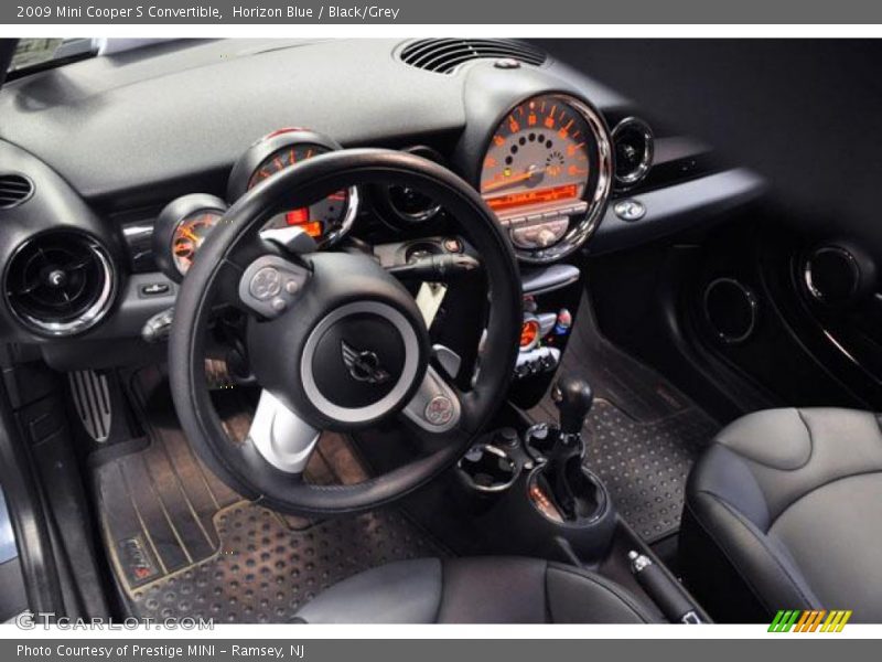 Horizon Blue / Black/Grey 2009 Mini Cooper S Convertible