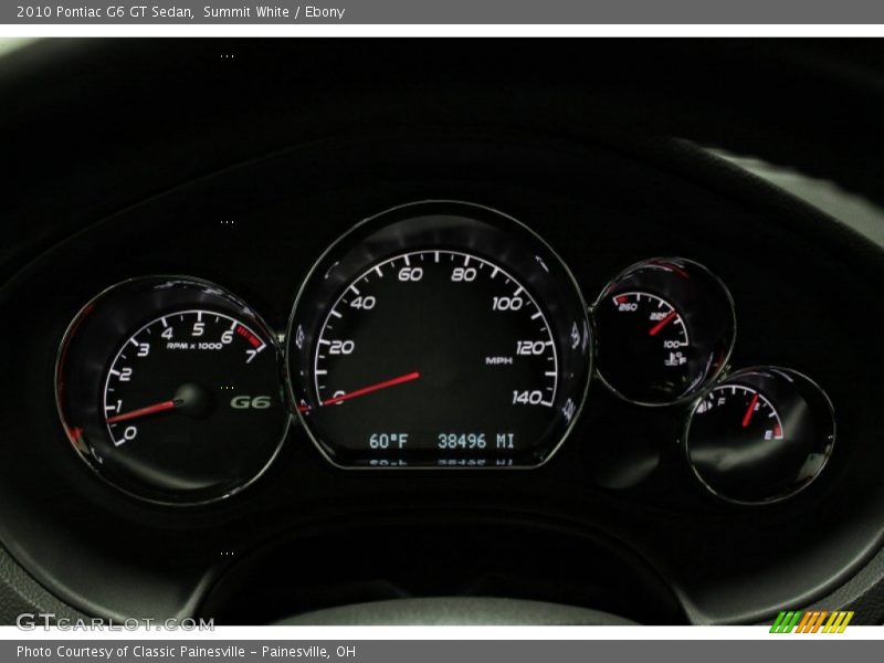  2010 G6 GT Sedan GT Sedan Gauges