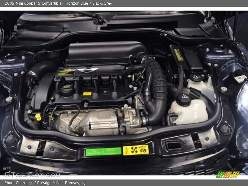 Horizon Blue / Black/Grey 2009 Mini Cooper S Convertible