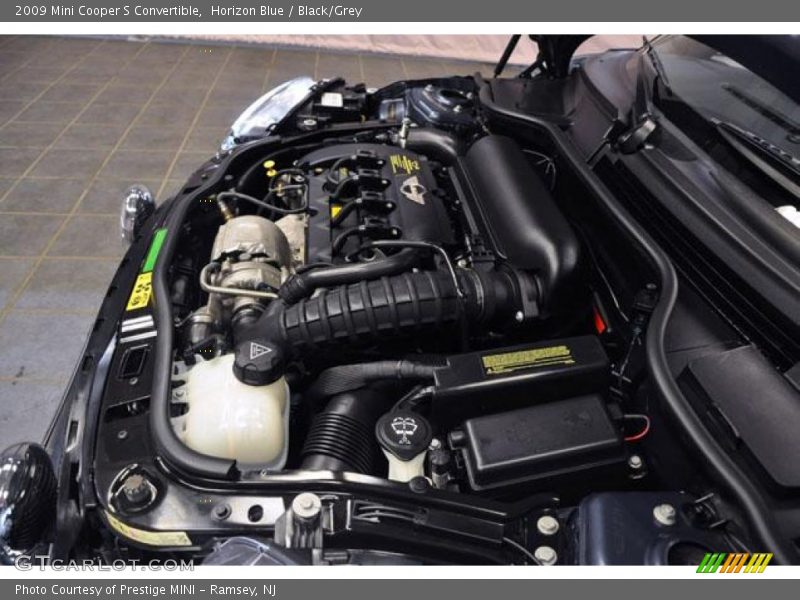 Horizon Blue / Black/Grey 2009 Mini Cooper S Convertible
