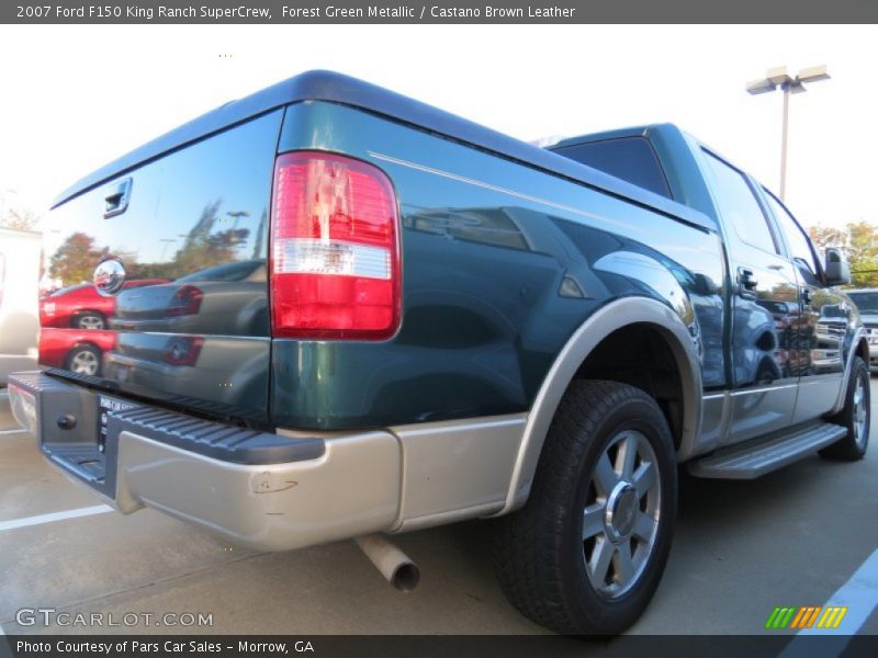 Forest Green Metallic / Castano Brown Leather 2007 Ford F150 King Ranch SuperCrew