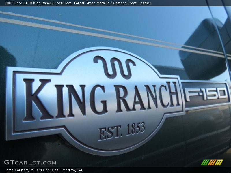 Forest Green Metallic / Castano Brown Leather 2007 Ford F150 King Ranch SuperCrew