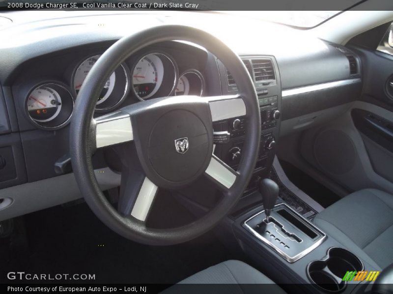 Cool Vanilla Clear Coat / Dark Slate Gray 2008 Dodge Charger SE