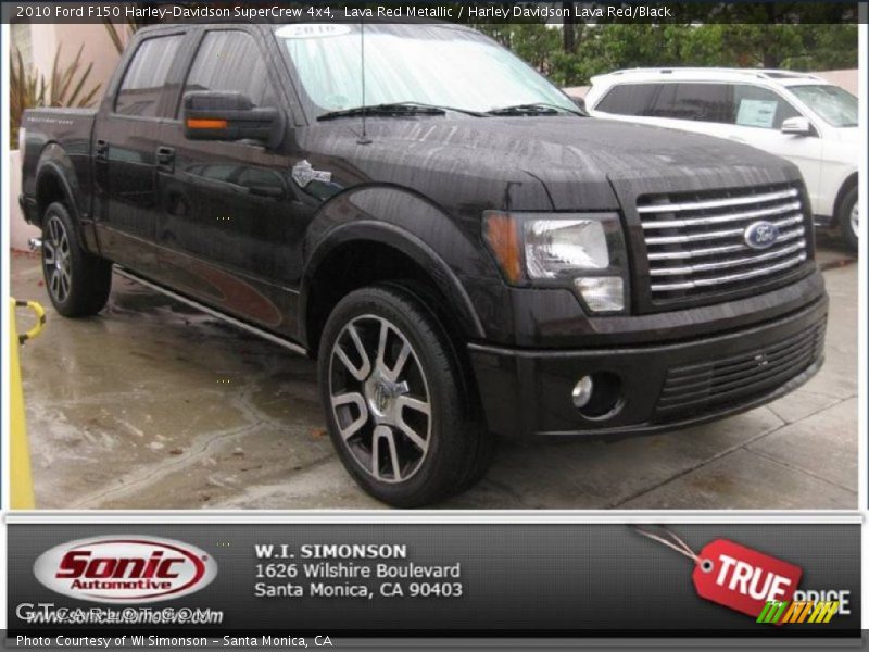 Lava Red Metallic / Harley Davidson Lava Red/Black 2010 Ford F150 Harley-Davidson SuperCrew 4x4