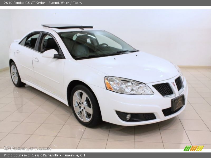 Summit White / Ebony 2010 Pontiac G6 GT Sedan