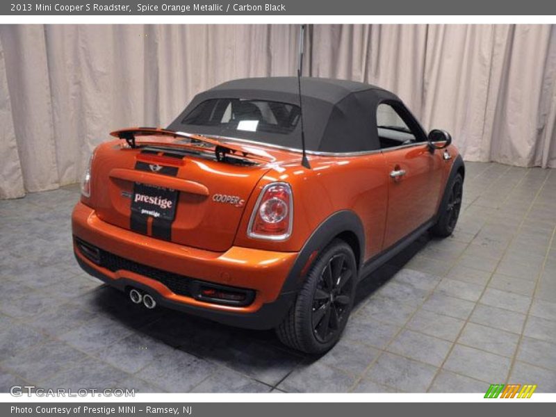 Spice Orange Metallic / Carbon Black 2013 Mini Cooper S Roadster